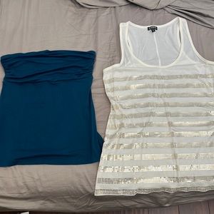 Two Express tops Size Medium